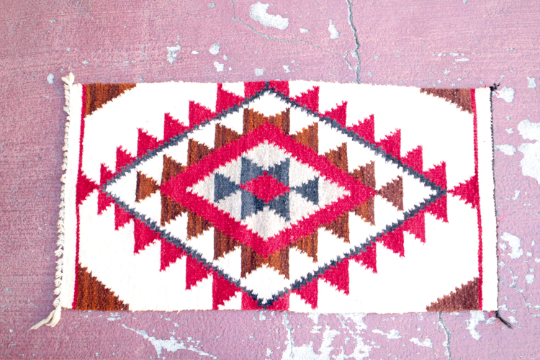 Handwoven Native American Textile, Mat, Rug, Wall Hanging - Eye Heart Curated