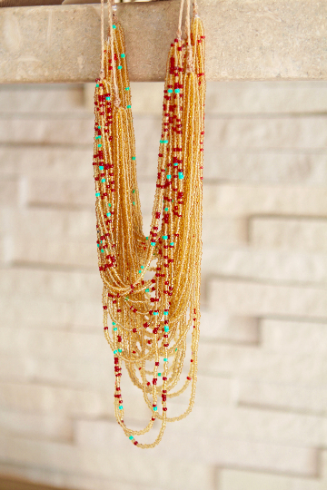 Handmade San Pancho Mexican Multi Beaded Necklace - 4 Colors - Eye Heart Curated