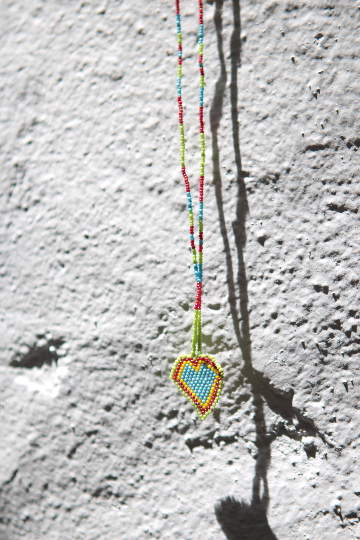 Handmade Huichol Beaded Necklace - Eye Heart Curated