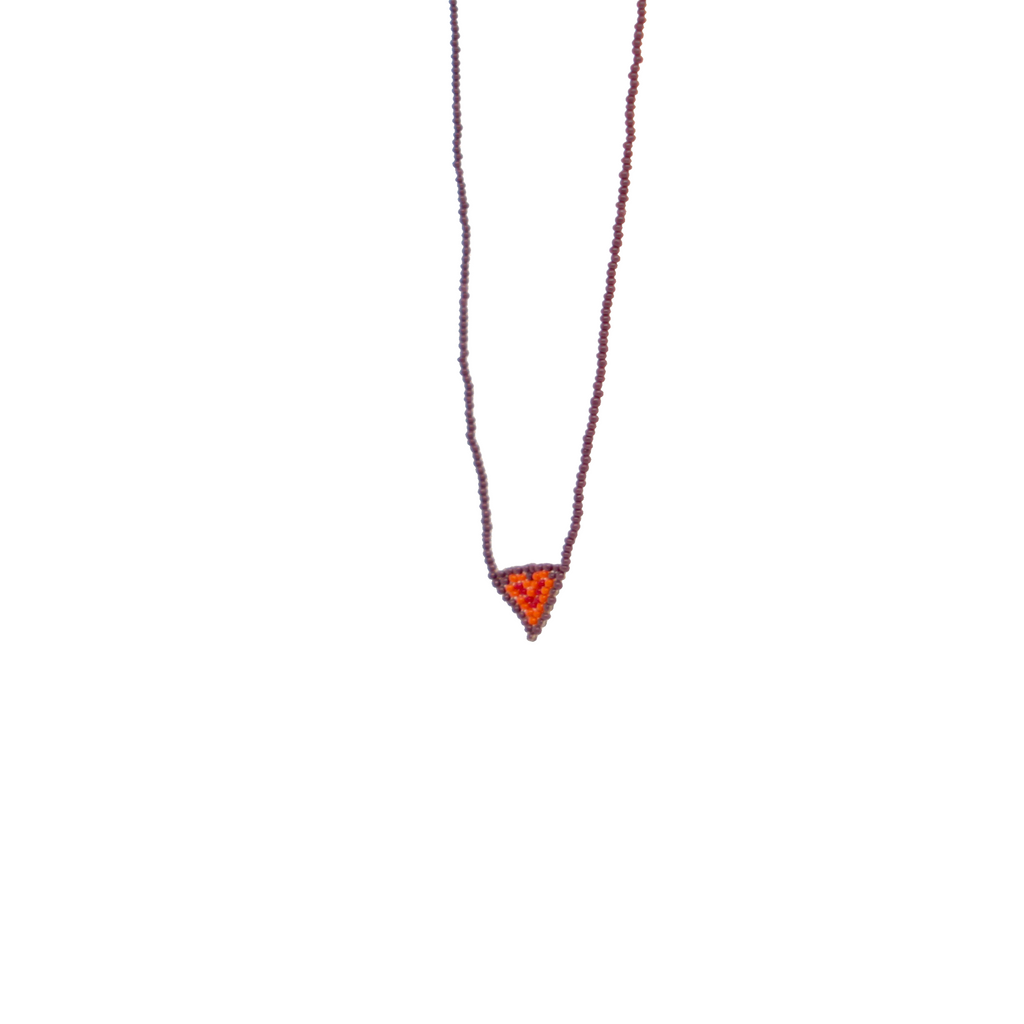 Handmade Huichol Beaded Small Necklace - Eye Heart Curated